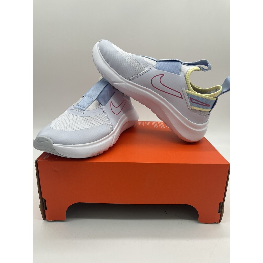 Nike Flex Plus (GS) Unisex Kids Slip On Shoes 4Y CW7415 013 Football Grey